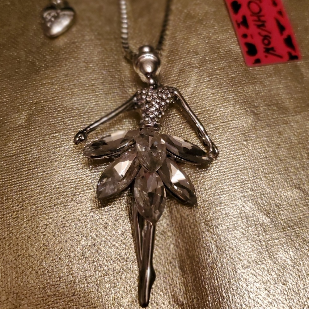 NWT Betsey Johnson Ballerina Necklace
